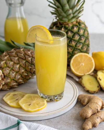 Jus de ananas et gingembre